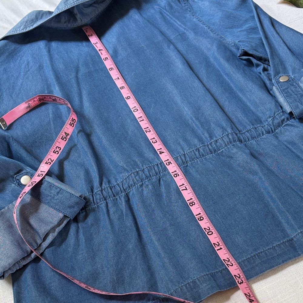 Ruby Rd. Denim Blue Jacket and Pants Ensemble - Picture 9 of 16